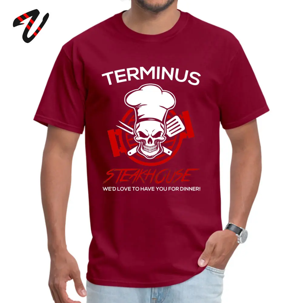 Love The Walking Dead Tops T Shirt 2018 Fashion Crew Neck Design Short Sleeve 100% Cotton Men Tshirts Customized Tshirts Love The Walking Dead -17796 maroon