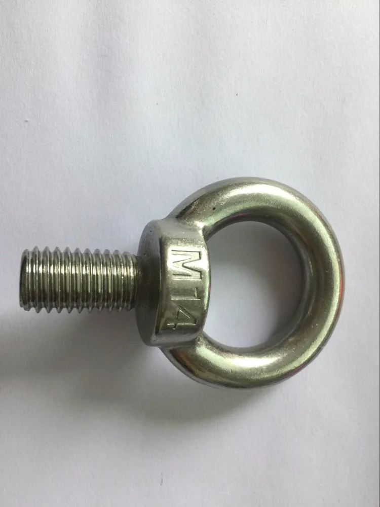 1pcs M14 Eye Bolt Stainless Steel Marine Lifting Eye Bolt Ring Screw Loop Hole for Cable Rope Lifting
1pcs M14 Eye Bolt Stainless Steel Marine Lifting Eye Bolt Ring Screw Loop Hole for Cable Rope Lifting