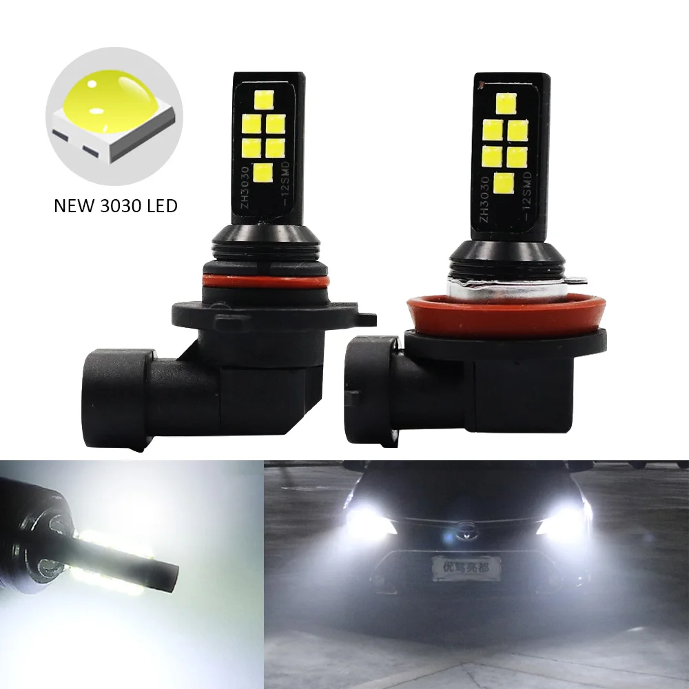 2PCS H11 H8 HB4 9006 HB3 9005 Fog Lights 3030 Chips LED Lamp DRL Car Driving Running Lamp Auto Leds Bulb White 12V
2PCS H11 H8 HB4 9006 HB3 9005 Fog Lights 3030 Chips LED Lamp DRL Car Driving Running Lamp Auto Leds Bulb White 12V