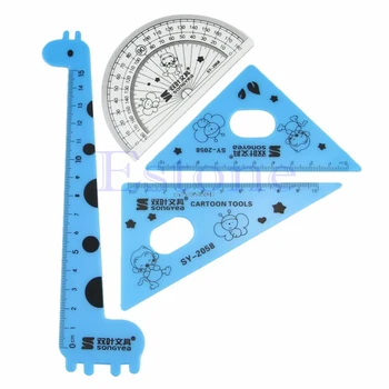 Elegant 1 Set Cute Cartoon Giraffe Animal Students' Ruler Meter Ruler TriangleRuler
Elegant 1 Set Cute Cartoon Giraffe Animal Students' Ruler Meter Ruler TriangleRuler