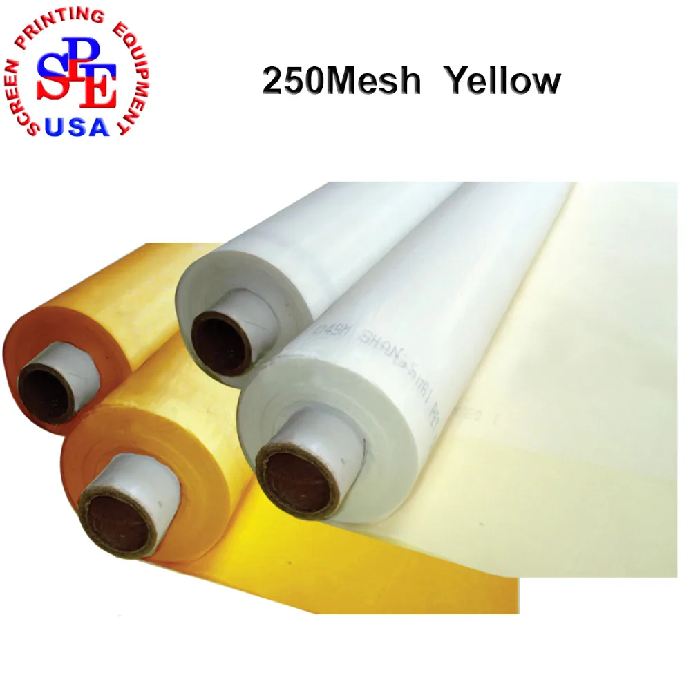 width 1.65 meter DPP 250 mesh count(100T) fabric yellow , screen printing material,screen mesh screen printing frame yellow
width 1.65 meter DPP 250 mesh count(100T) fabric yellow , screen printing material,screen mesh screen printing frame yellow