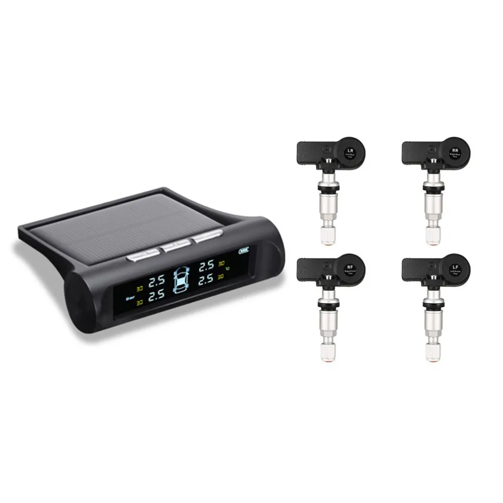 New TMPS Auto Security Alarm Systems Solar Power Intelligent Safety Tyre Pressure Monitoring Set Tool Kit Digital LCD Display
New TMPS Auto Security Alarm Systems Solar Power Intelligent Safety Tyre Pressure Monitoring Set Tool Kit Digital LCD Display