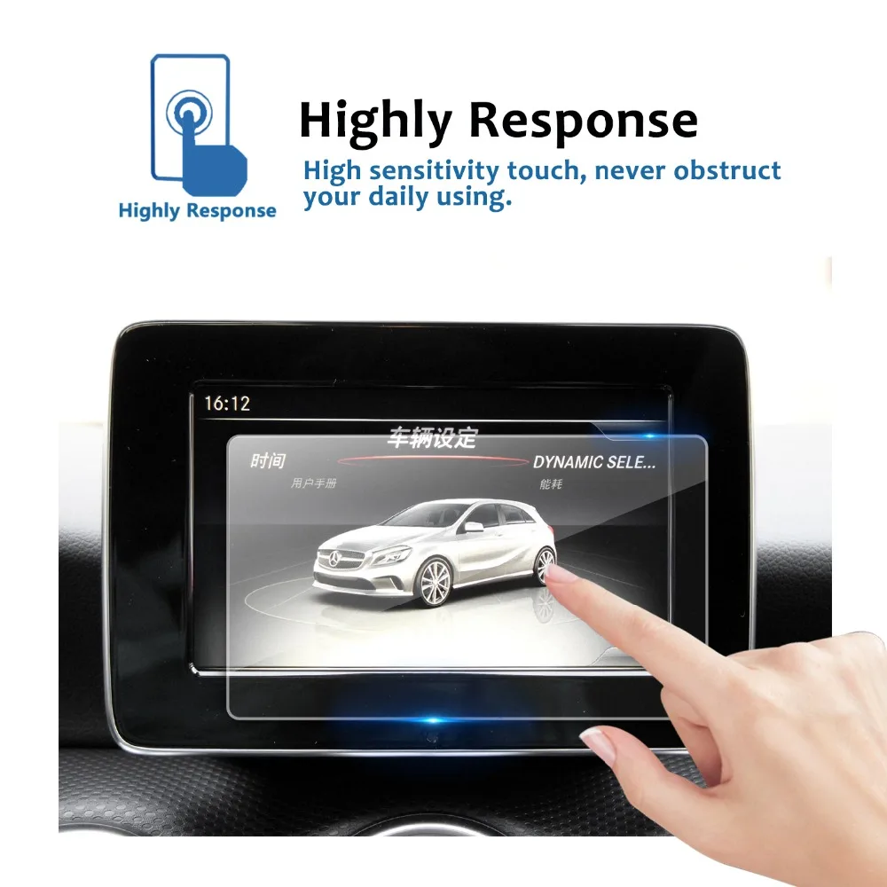 RUIYA screen protector for Mercedes benz A-CLASS W176 Map Pilot 7inch car navigation screen,9H tempered glass screen protector
RUIYA screen protector for Mercedes benz A-CLASS W176 Map Pilot 7inch car navigation screen,9H tempered glass screen protector