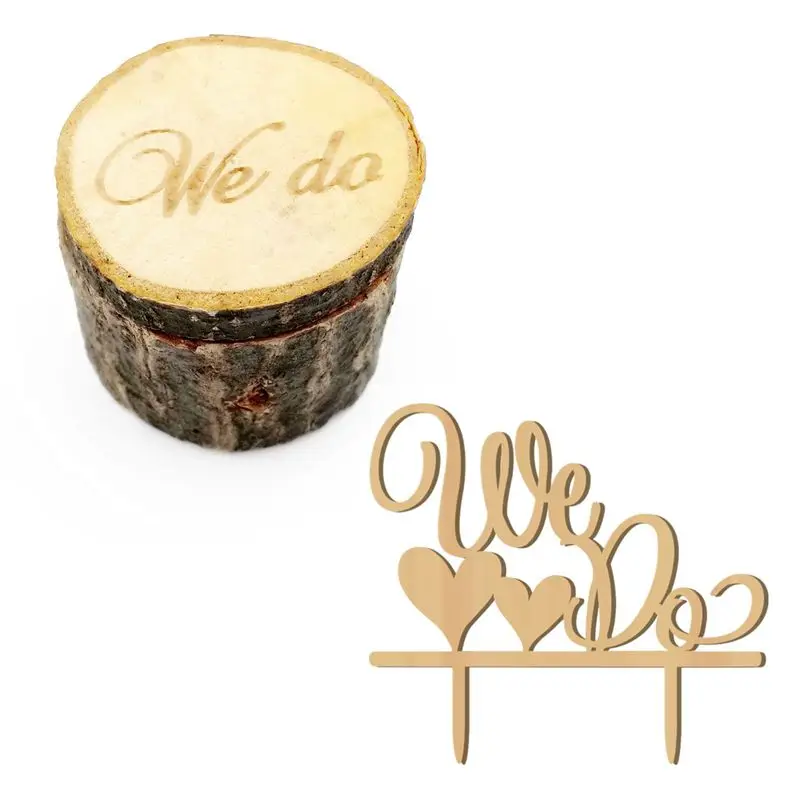 2pcs We Do Wedding Ring Box Cake Cupcake Toppers Rustic Wooden Ring Bearer Box Vintage Personalized Funny Wedding Cake Toppers
2pcs We Do Wedding Ring Box Cake Cupcake Toppers Rustic Wooden Ring Bearer Box Vintage Personalized Funny Wedding Cake Toppers