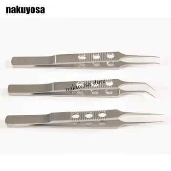 3pcs/set Micros Stainless steel 11CM dovetailed straight/bend head tweezers platforms tweezers Ophthalmic forceps
3pcs/set Micros Stainless steel 11CM dovetailed straight/bend head tweezers platforms tweezers Ophthalmic forceps