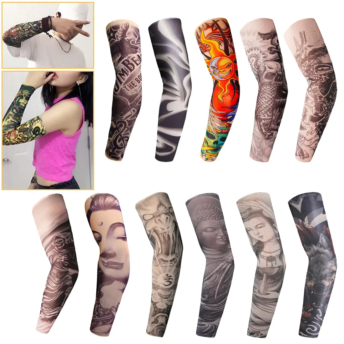 1Pc Skin Proteive Nylon Stretchy Fake Temporary Tattoo Sleeves Arm Stockings Design Body Cool Men Unisex Fashion Arm Warmer Ho
1Pc Skin Proteive Nylon Stretchy Fake Temporary Tattoo Sleeves Arm Stockings Design Body Cool Men Unisex Fashion Arm Warmer Ho