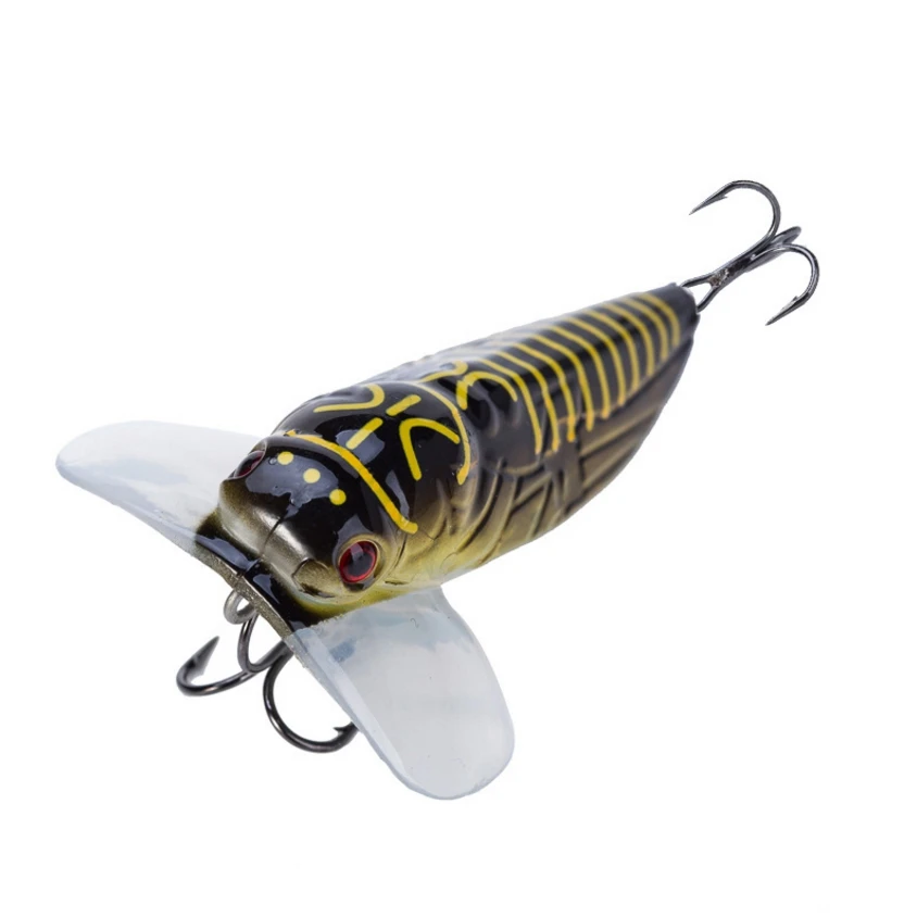 Hot sale Popper Lure Insects Bait for Carp Fishing Crankbait Cicada Freshwater 55mm 9g Luminous Belly Wholesale Topwater Fake
Hot sale Popper Lure Insects Bait for Carp Fishing Crankbait Cicada Freshwater 55mm 9g Luminous Belly Wholesale Topwater Fake