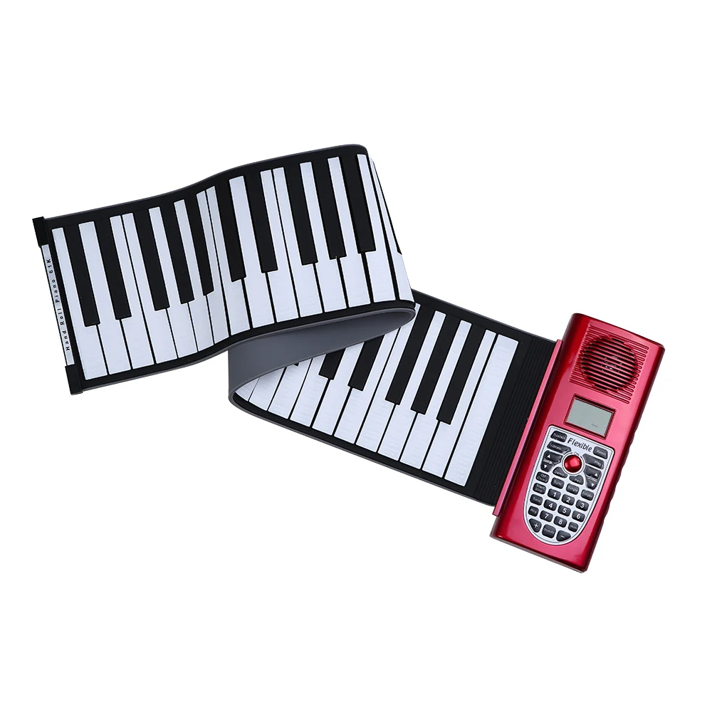Высокое Качество Портативный 61 Ключи MIDI Засучить Фортепиано Мягкая Клавиатура с