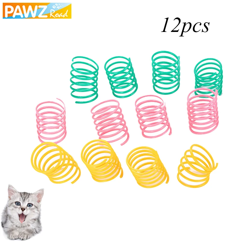12Pcs Pet Cat Colorful Springs Cat Toys Plastic Slinky Toys for Cats Kitten Durable Heavy Gauge Plastic Interactive Playing Toys
12Pcs Pet Cat Colorful Springs Cat Toys Plastic Slinky Toys for Cats Kitten Durable Heavy Gauge Plastic Interactive Playing Toys