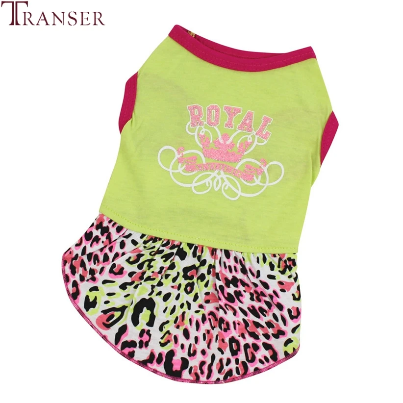Transer Pet Supply RORAL Printing Leopard Dog Dress Summer Pet Dogs Puppy Apparel 80321
Transer Pet Supply RORAL Printing Leopard Dog Dress Summer Pet Dogs Puppy Apparel 80321