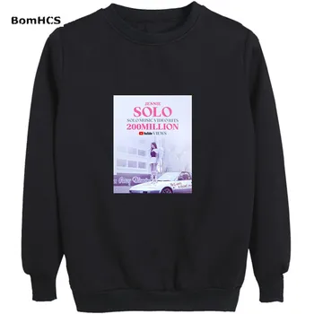 BomHCS Kpop Blackpink Jennie Solo Cotton Pullovers Hoodies Fans Letter Printed Sports Tops Outwear (Black Grey White )
BomHCS Kpop Blackpink Jennie Solo Cotton Pullovers Hoodies Fans Letter Printed Sports Tops Outwear (Black Grey White )