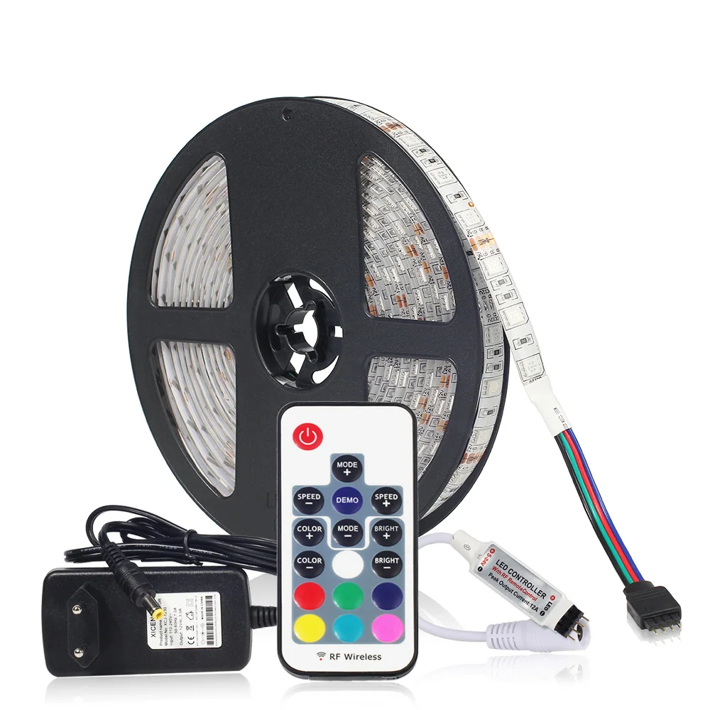 Светодиодная лента 5050 RGB 5 м 60 светодиодов/м с пультом дистанционного управления RF и 12 В адаптер питания 5050 RGB светодиодная лента
Светодиодная лента 5050 RGB 5 м 60 светодиодов/м с пультом дистанционного управления RF и 12 В адаптер питания 5050 RGB светодиодная лента