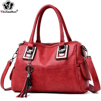 Fashion Ladies Hand Bags High Quality Leather Shoulder Bag Tassel Handbag Women Luxury Handbags Women Bags Designer Sac A Main
Fashion Ladies Hand Bags High Quality Leather Shoulder Bag Tassel Handbag Women Luxury Handbags Women Bags Designer Sac A Main