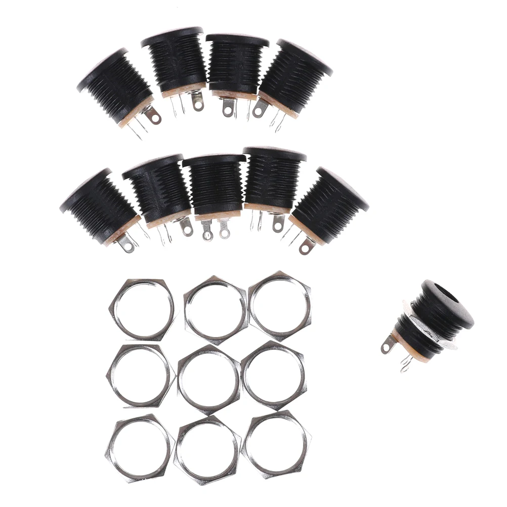 10pc black Copper Female Panel Mount Connector DC Power Jack Socket 5.5 mm x 2.5mm
10pc black Copper Female Panel Mount Connector DC Power Jack Socket 5.5 mm x 2.5mm