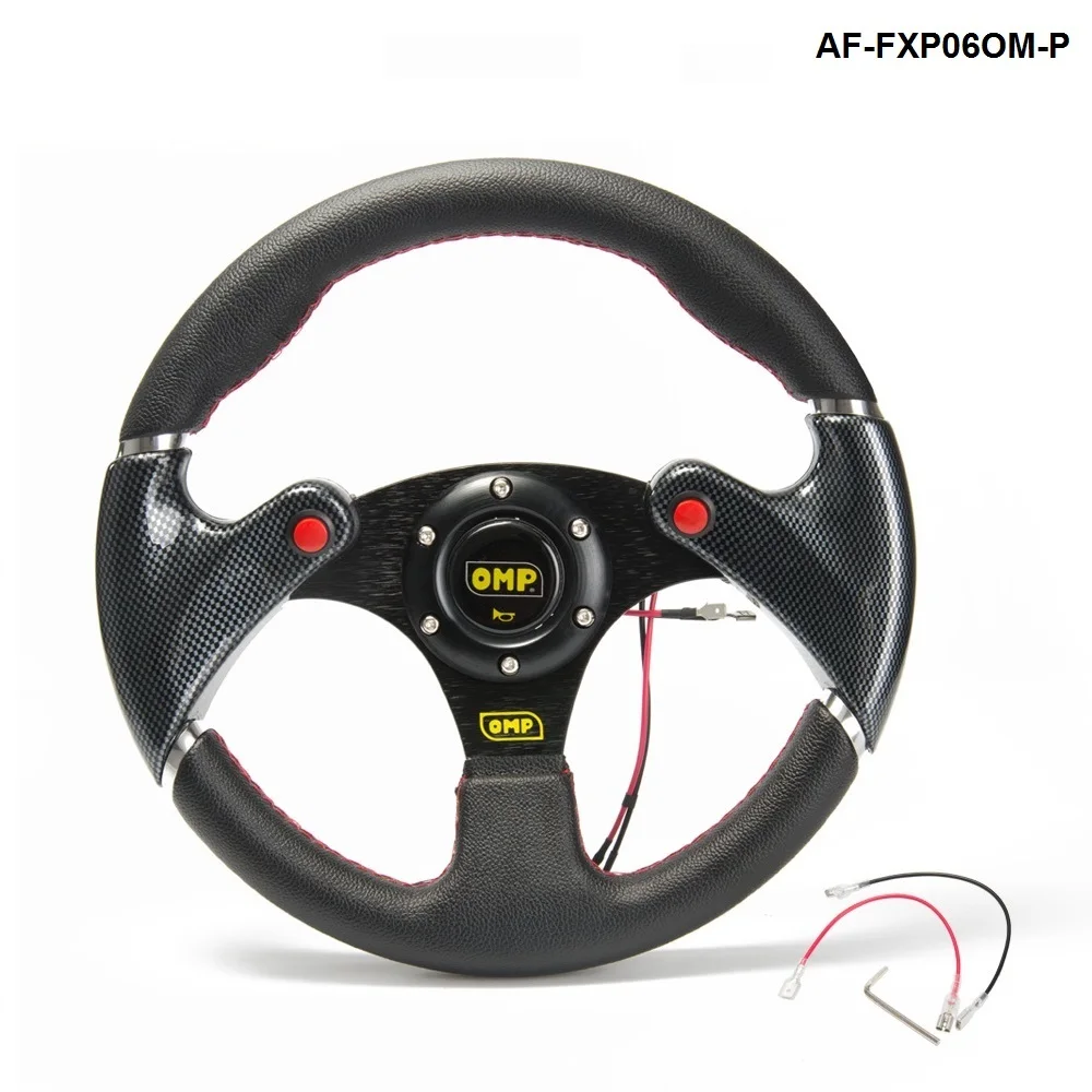 New 320MM PVC Sport Spoke Car Racing Steering Wheel Carbon Firbre + Horn Button AF-FXP06OM-P
New 320MM PVC Sport Spoke Car Racing Steering Wheel Carbon Firbre + Horn Button AF-FXP06OM-P