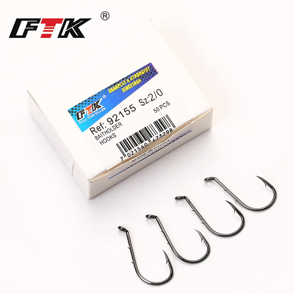 FTK Baitholder Fishhooks 3/0#-7# Carbon Steel 50Pcs/Lot Fishing Hooks From Norway For Jigging Carp Anzol Fishhook Fishing Tackl
FTK Baitholder Fishhooks 3/0#-7# Carbon Steel 50Pcs/Lot Fishing Hooks From Norway For Jigging Carp Anzol Fishhook Fishing Tackl