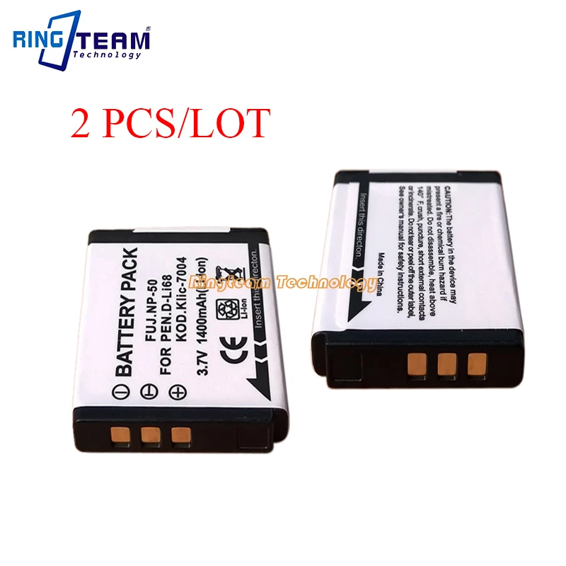 2Pcs/Lot Digital Battery for K7004 KLIC-7004 for Fuji NP-50 for Pentax D-Li68 Ftis Fujifilm X10 X20 XP100 XP150 F50 F60 Cameras
2Pcs/Lot Digital Battery for K7004 KLIC-7004 for Fuji NP-50 for Pentax D-Li68 Ftis Fujifilm X10 X20 XP100 XP150 F50 F60 Cameras