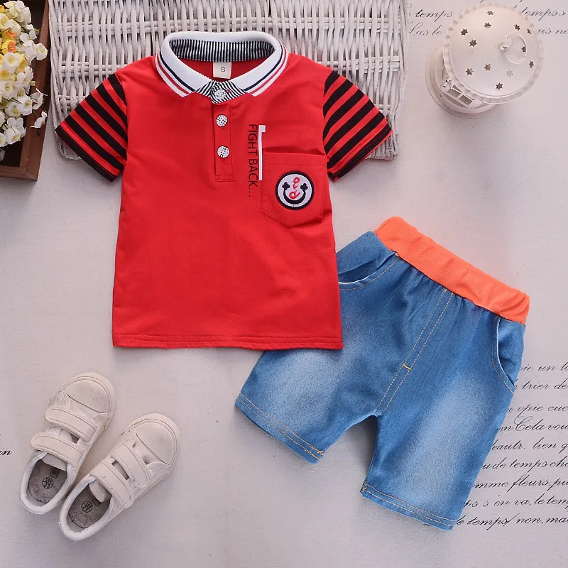 Baby Boys Clothes Set 2019 Summer Clothing For Boy Outfit Children T-Shirt + Shorts 2 pcs Sport Suit Kids Casual Costume 3 years
Baby Boys Clothes Set 2019 Summer Clothing For Boy Outfit Children T-Shirt + Shorts 2 pcs Sport Suit Kids Casual Costume 3 years