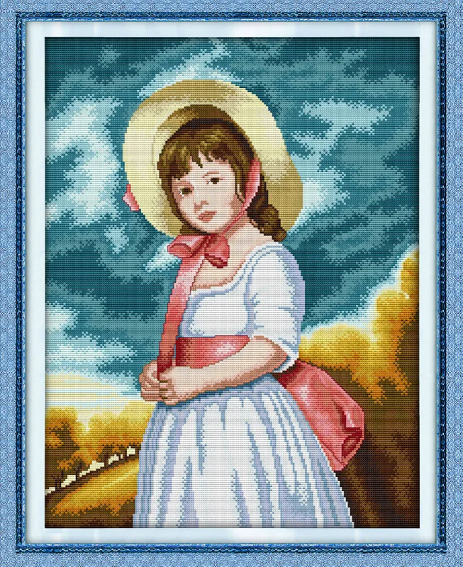 Beautiful Oil painting girl Printed Canvas DMC Counted Chinese Cross Stitch Kits printed Cross-stitch set Embroidery Needlework
Beautiful Oil painting girl Printed Canvas DMC Counted Chinese Cross Stitch Kits printed Cross-stitch set Embroidery Needlework