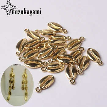 Zinc Alloy Golden Mini Shells Connect Charms Beads 8*17mm 10pcs/lot For DIY Bohemia Bracelet Jewelry Making Finding Accessories
Zinc Alloy Golden Mini Shells Connect Charms Beads 8*17mm 10pcs/lot For DIY Bohemia Bracelet Jewelry Making Finding Accessories