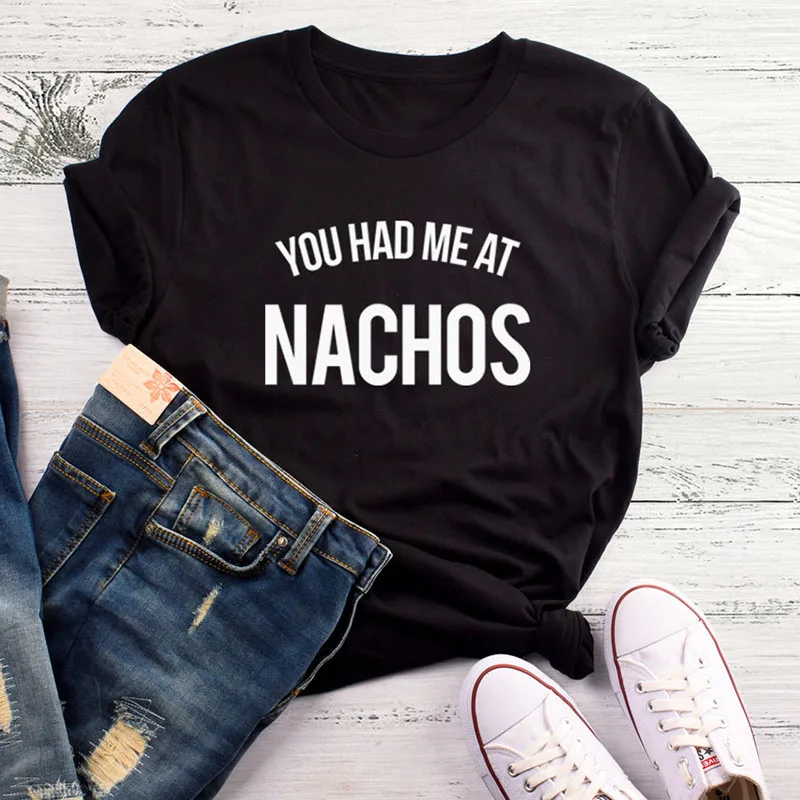 EnjoytheSpirit Women T Shirt O Neck Short Sleeve You Had Me At Nachos Tees Naps Quote Tee Funny Teen Tshirt Gifts Unisex
EnjoytheSpirit Women T Shirt O Neck Short Sleeve You Had Me At Nachos Tees Naps Quote Tee Funny Teen Tshirt Gifts Unisex