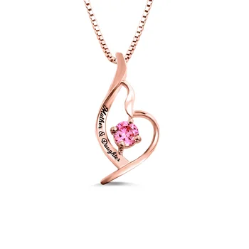 AILIN Custom Mother & Daughter Birthstone Necklace Women Jewelry Rose Gold Color Mother's Day Gift
AILIN Custom Mother & Daughter Birthstone Necklace Women Jewelry Rose Gold Color Mother's Day Gift