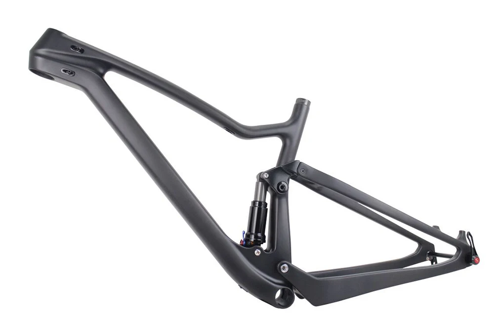 Discount Free shipping Full suspension frame 27.5er plus and 29er Boost carbon bike XC frame XS size with inner cables XS/S/M/L/XL 5