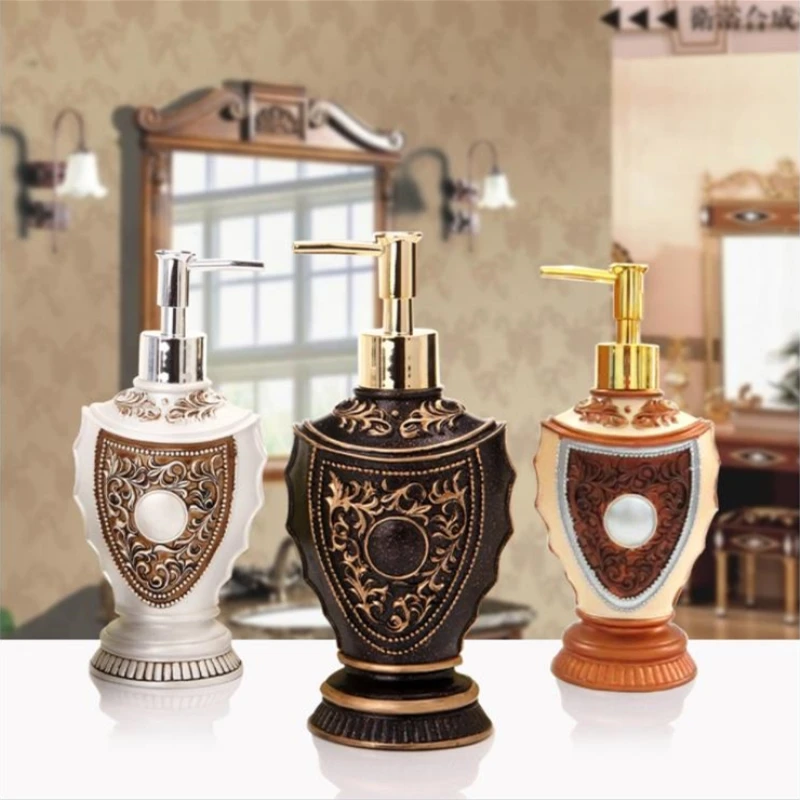 1PC Hand Sanitizer Bottle European Resin Fashion Creative Lotion Bottle Hotel Shampoo Water Bottle Liquid Soap Dispensers
1PC Hand Sanitizer Bottle European Resin Fashion Creative Lotion Bottle Hotel Shampoo Water Bottle Liquid Soap Dispensers
