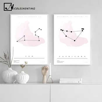 Twelve Constellations Nursery Wall Art Canvas Posters Zodiac Astrology Sign Prints Painting Nordic Kids Decoration Pictures
Twelve Constellations Nursery Wall Art Canvas Posters Zodiac Astrology Sign Prints Painting Nordic Kids Decoration Pictures