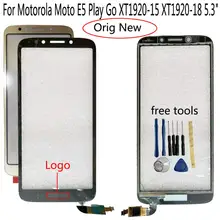 Shyueda – écran tactile extérieur en verre, 100% pouces, pour Motorola Moto E5 Play Go 5.3 XT1920-15, original, nouveau=