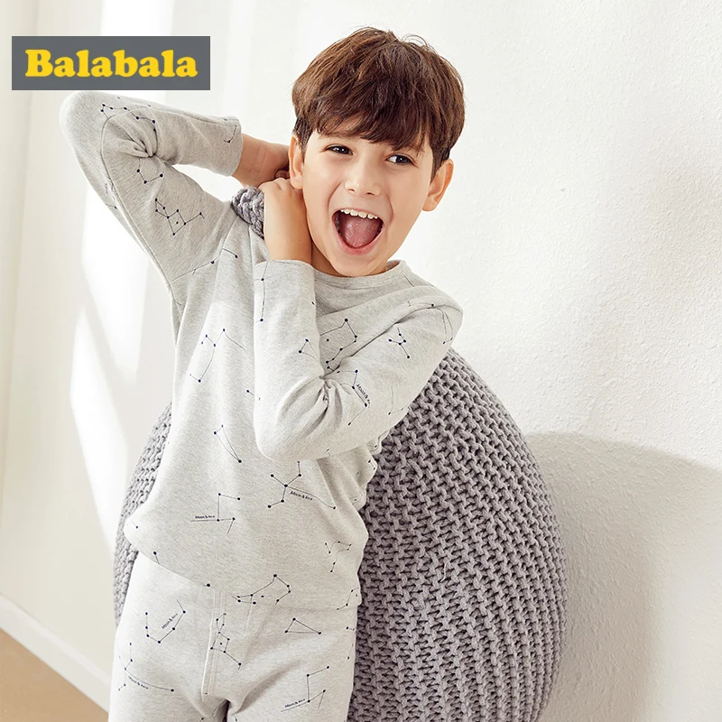 Balabala Boys 2-Piece Printed Snug Soft Cotton Pjs Long Sleeved Crewneck Shirt + Pull-on Pants Set Teenage Boys Pajamas Set
Balabala Boys 2-Piece Printed Snug Soft Cotton Pjs Long Sleeved Crewneck Shirt + Pull-on Pants Set Teenage Boys Pajamas Set