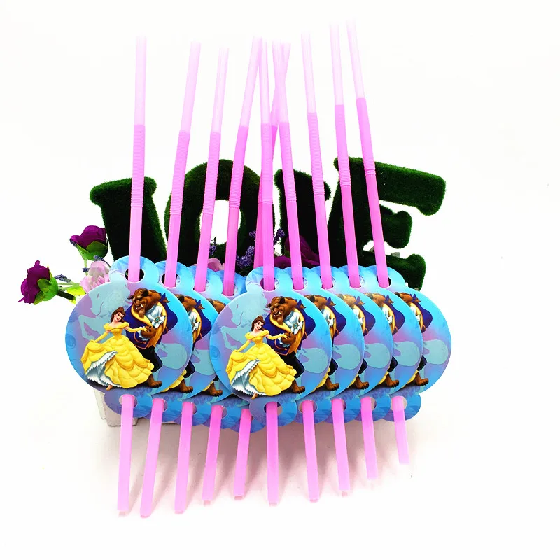 10pcs/lot cartoon Beauty and Beast plastic flexible drink straw kids favor birthday party decoration Beauty Beast party supplies
10pcs/lot cartoon Beauty and Beast plastic flexible drink straw kids favor birthday party decoration Beauty Beast party supplies