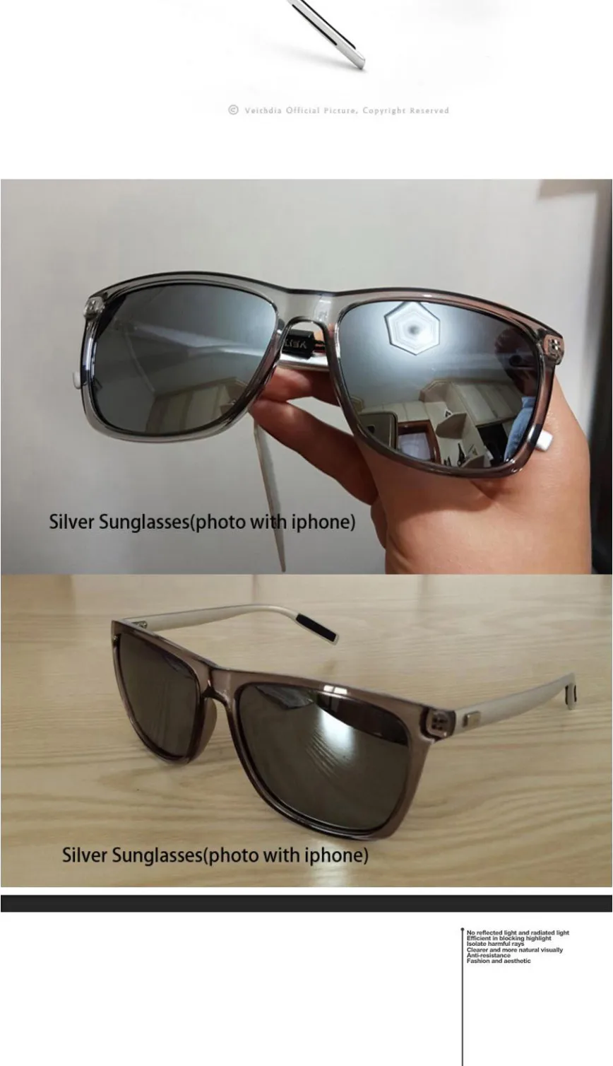 VEITHDIA Brand Unisex Retro Aluminum+TR90 Sunglasses Polarized Lens Vintage Eyewear Accessories Sun Glasses For Men/Women 6108 19