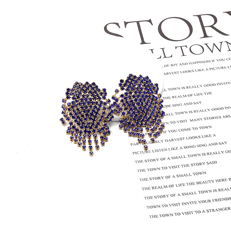 ZA Hot Styles Fully studded with High Quality crystal Accessories Earrings Drop Long Jewelry Dangle Pendientes For Women Girls
ZA Hot Styles Fully studded with High Quality crystal Accessories Earrings Drop Long Jewelry Dangle Pendientes For Women Girls