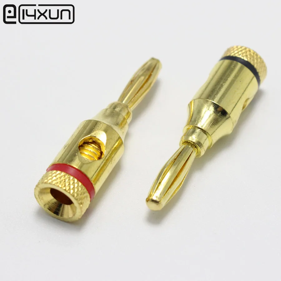 1pcs red + 1pcs black 4mm banana plug gold-plated speaker Terminals plug copper Audio Adapter
1pcs red + 1pcs black 4mm banana plug gold-plated speaker Terminals plug copper Audio Adapter