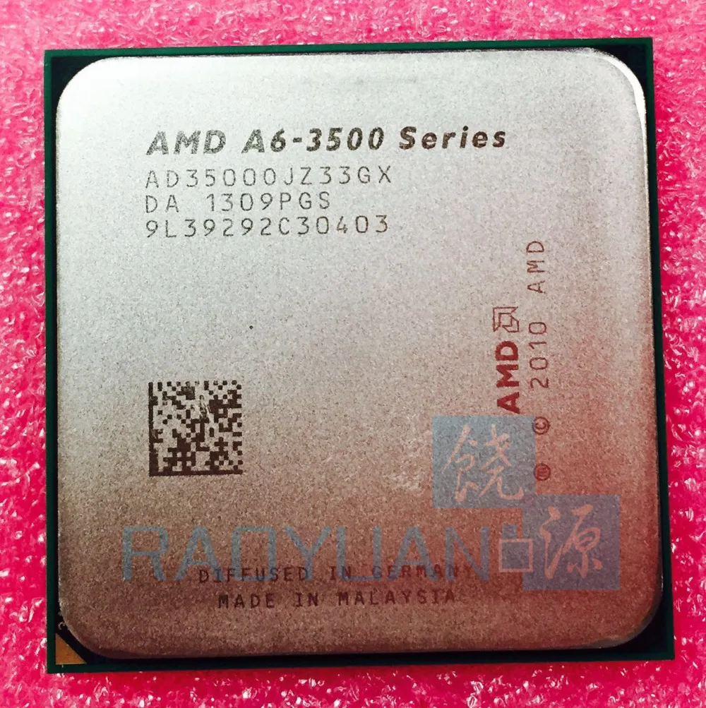AMD A6 Series A6 3500 A6-3500 2.1GHz Triple-Core CPU Processor AD3500OJZ33GX 65W Socket FM1
AMD A6 Series A6 3500 A6-3500 2.1GHz Triple-Core CPU Processor AD3500OJZ33GX 65W Socket FM1