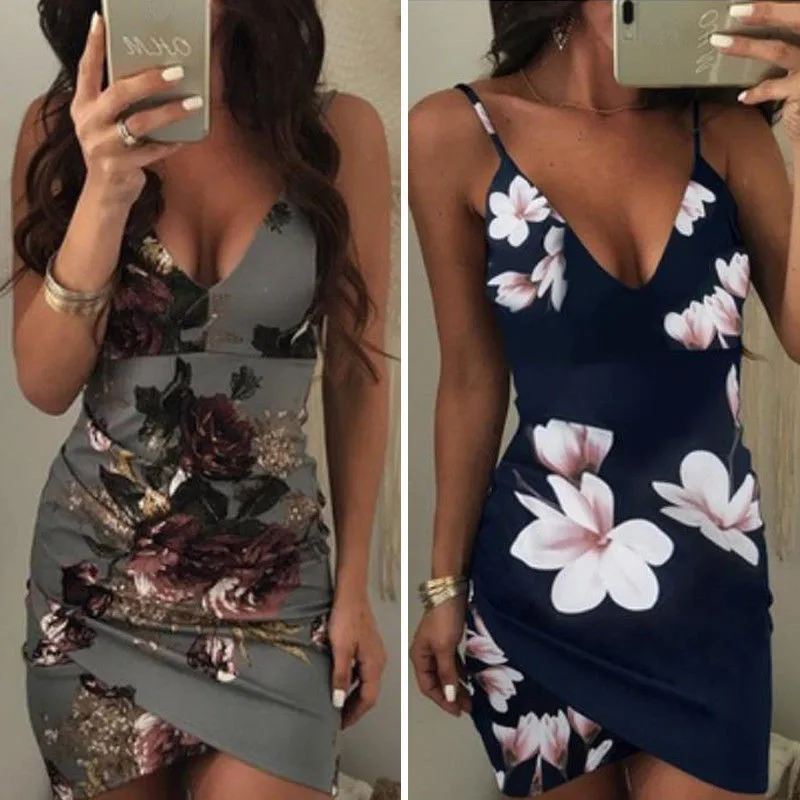 2018 Fashion Sexy Women Summer Sleeveless Floral Evening Party V Neck Beach Short Mini Slim Dress Strap Dresses Clubwear Hot
2018 Fashion Sexy Women Summer Sleeveless Floral Evening Party V Neck Beach Short Mini Slim Dress Strap Dresses Clubwear Hot