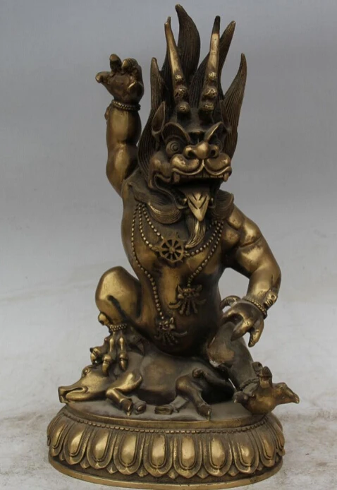 JP S61 13" Chinese Myth Brass Spirit Long Wang Dragon King Punish Boar Statue sculpture
JP S61 13" Chinese Myth Brass Spirit Long Wang Dragon King Punish Boar Statue sculpture