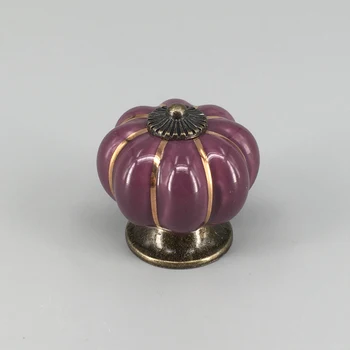 40mm Purple Ceramic Door Drawer Handles Pumpkins Knobs Europe Porcelain Cabinet Cupboard Handles Pull Dresser Knobs
40mm Purple Ceramic Door Drawer Handles Pumpkins Knobs Europe Porcelain Cabinet Cupboard Handles Pull Dresser Knobs