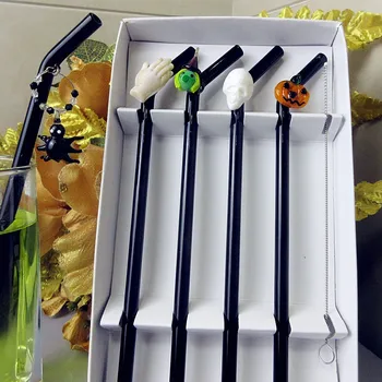 4pcs Manufacturers custom Halloween glass witch statue decorative glass drinking straw creative cartoon drinking bending straw
4pcs Manufacturers custom Halloween glass witch statue decorative glass drinking straw creative cartoon drinking bending straw