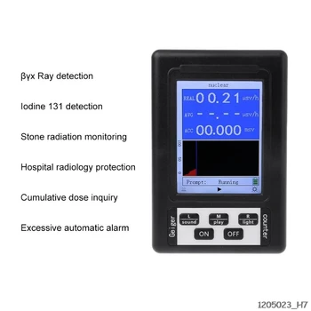 Geiger Counter Nuclear Radiation Detector Personal Dosimeter Marble Tester X-ray Beta Gamma Ray Display Screen Radiation Dosime
Geiger Counter Nuclear Radiation Detector Personal Dosimeter Marble Tester X-ray Beta Gamma Ray Display Screen Radiation Dosime