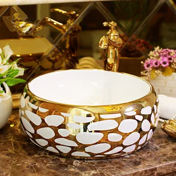 Europe style chinese washbasin sink Jingdezhen Art Counter Top ceramic bathroom sink round art basin counter top gold pattern
Europe style chinese washbasin sink Jingdezhen Art Counter Top ceramic bathroom sink round art basin counter top gold pattern