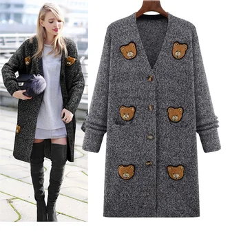 5xl plus big size sweater women spring autumn winter 2017 thick loose cartoon cute sweet knit cardigan sweaters female A4200
5xl plus big size sweater women spring autumn winter 2017 thick loose cartoon cute sweet knit cardigan sweaters female A4200