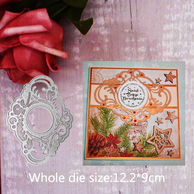 12.2*9cm Swirling Frame Tags new Metal Cutting Dies for card DIY Scrapbooking stencil Paper Craft embossing Album template Dies
12.2*9cm Swirling Frame Tags new Metal Cutting Dies for card DIY Scrapbooking stencil Paper Craft embossing Album template Dies