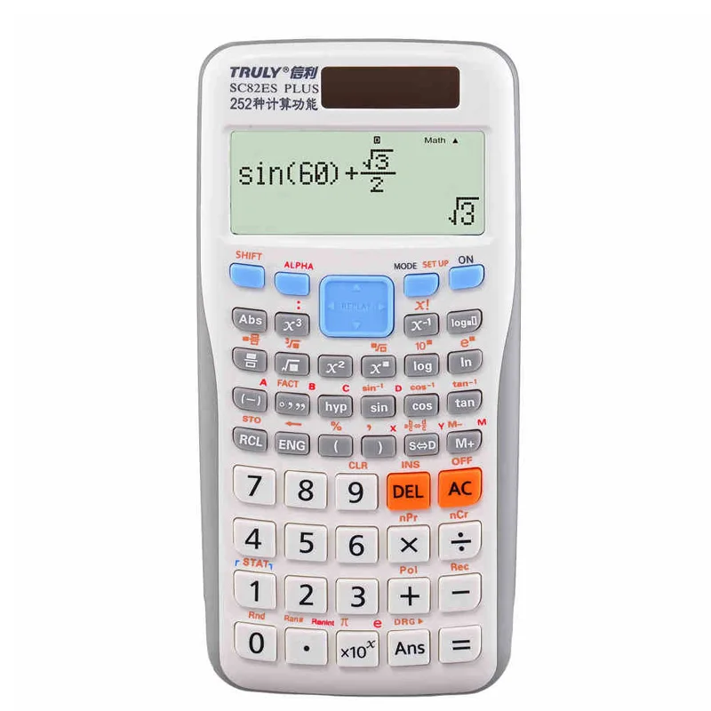 Solar LED Calculator Scientific Sc 82es with 249 Function Better Than 991ES Dual Power Colorful Calculadora Cientifica Student
Solar LED Calculator Scientific Sc 82es with 249 Function Better Than 991ES Dual Power Colorful Calculadora Cientifica Student