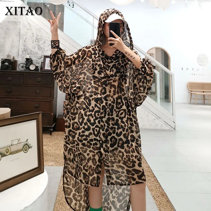 XITAO Thin Leopard Blouse Women Clothes 2019 Hoodies Irregular Perspective Plus Size Wild Joker Long Elegant Korea WBB4275
XITAO Thin Leopard Blouse Women Clothes 2019 Hoodies Irregular Perspective Plus Size Wild Joker Long Elegant Korea WBB4275