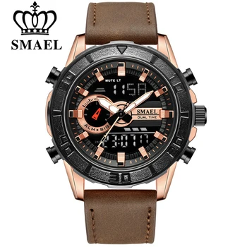 SMAEL Brand Mens Sport Watch Men Analog Digital LED Watches Dual Time Clock Men's 30M Waterproof Military Watch Relogio Masculin
SMAEL Brand Mens Sport Watch Men Analog Digital LED Watches Dual Time Clock Men's 30M Waterproof Military Watch Relogio Masculin