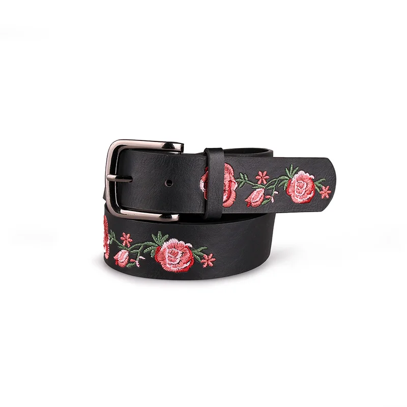 Angry Snake Belts For Women Fashion Embroider Belt Sweet Flower Black High Quality Girl's Waist Belt
Angry Snake Belts For Women Fashion Embroider Belt Sweet Flower Black High Quality Girl's Waist Belt
