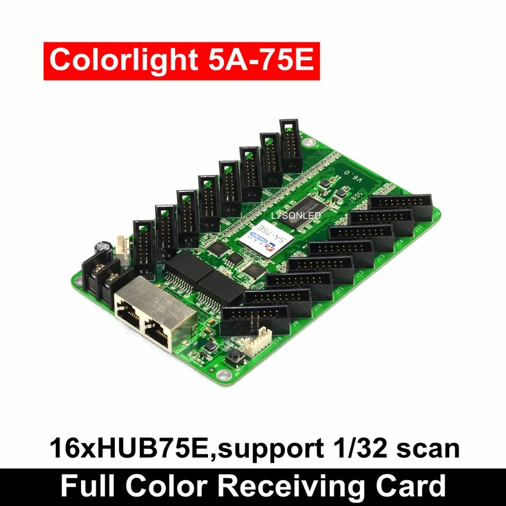 Colorlight Full-color Synchronous 5A-75E Receiving Card 16xHub75E Support 1/32 Scan , 256x256 Pixels LED Video Receiving Card
Colorlight Full-color Synchronous 5A-75E Receiving Card 16xHub75E Support 1/32 Scan , 256x256 Pixels LED Video Receiving Card