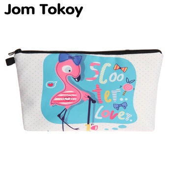Jom Tokoy New fashion cosmetic organizer bag Flamingos 3D Printing Cosmetic Bag Fashion Women Brand makeup bag
Jom Tokoy New fashion cosmetic organizer bag Flamingos 3D Printing Cosmetic Bag Fashion Women Brand makeup bag